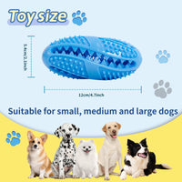 HKM-1018301 Interactive Puzzle Food Dispensing Ball for Dogs - Bite-Resistant Rubber Toy for Dental Health & Boredom Relief