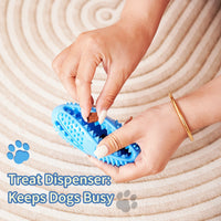 HKM-1018301 Interactive Puzzle Food Dispensing Ball for Dogs - Bite-Resistant Rubber Toy for Dental Health & Boredom Relief