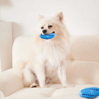 HKM-1018301 Interactive Puzzle Food Dispensing Ball for Dogs - Bite-Resistant Rubber Toy for Dental Health & Boredom Relief