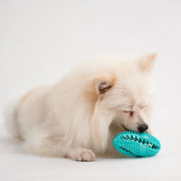 HKM-1018301 Interactive Puzzle Food Dispensing Ball for Dogs - Bite-Resistant Rubber Toy for Dental Health & Boredom Relief