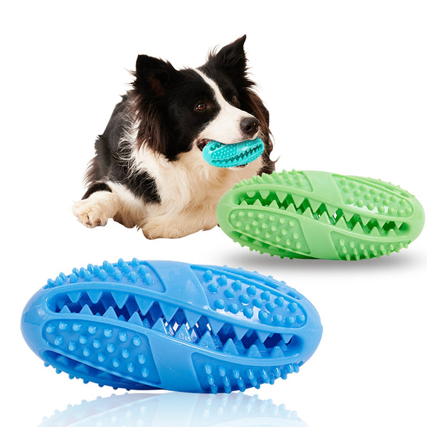 HKM-1018301 Interactive Puzzle Food Dispensing Ball for Dogs - Bite-Resistant Rubber Toy for Dental Health & Boredom Relief