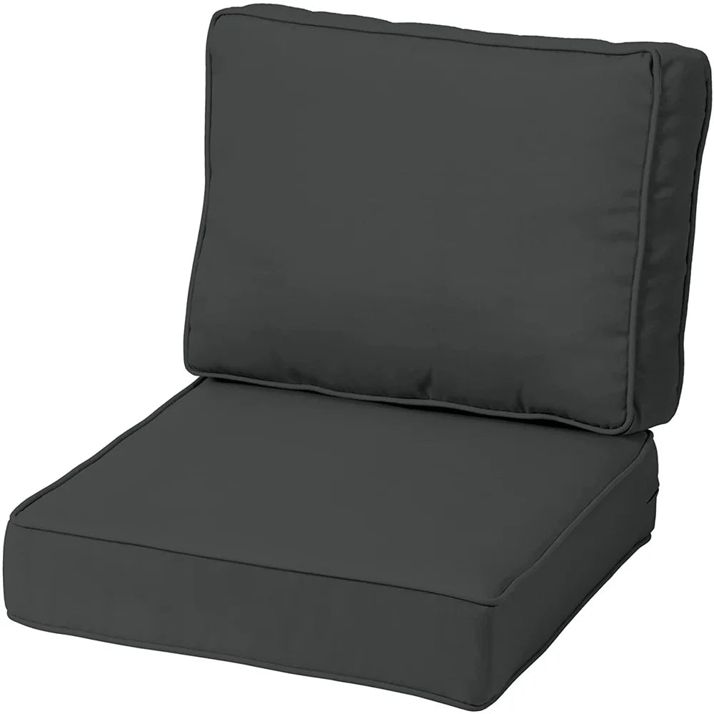 HKM-101907 Medium Outdoor Patio Cushion Set for Chairs and Bathtubs - Versatile Lumbar and Seat Comfort