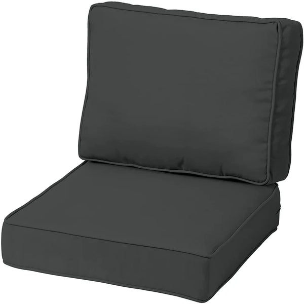 HKM-101907 Medium Outdoor Patio Cushion Set for Chairs and Bathtubs - Versatile Lumbar and Seat Comfort