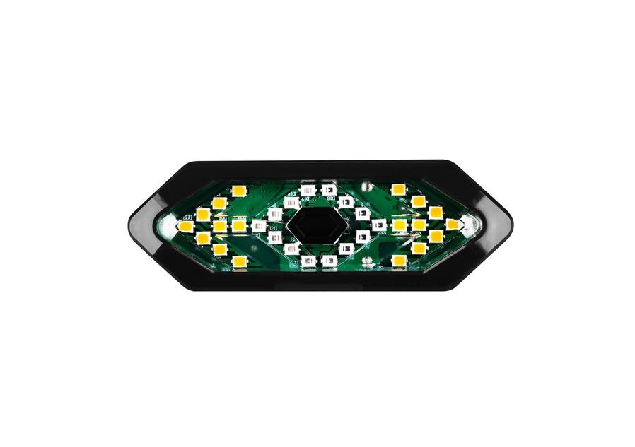 HKM-101907 USB Rechargeable Waterproof Turn Signal Tail Light with Remote Control and Horn for Night Riding