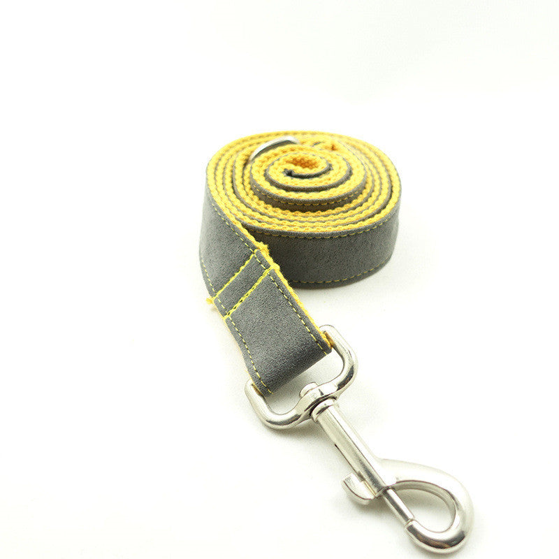HKM-1020605 Durable Grey Polyester Fiber Dog Leash for Comfortable Control