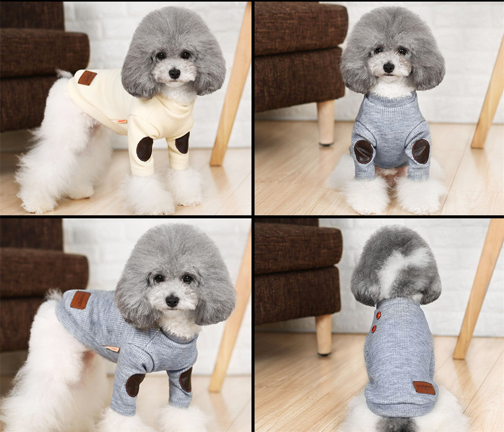 HKM-1021373 Casual Pullover Sweater for Small Dogs and Cats - Two-Legged Design