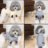 HKM-1021373 Casual Pullover Sweater for Small Dogs and Cats - Two-Legged Design