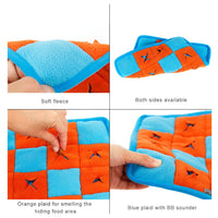 HKM-1021629 Sniffing Training Toy for Dogs with Sound - Fleece & Oxford Cloth Play Mat