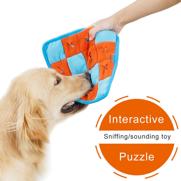 HKM-1021629 Sniffing Training Toy for Dogs with Sound - Fleece & Oxford Cloth Play Mat