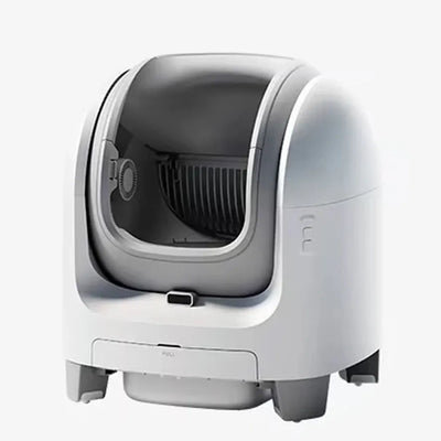 HKM-102163 Automatic Open-Top Self-Cleaning Cat Litter Box with APP Control and Weight Monitoring, Odor-Free Design for Cats Up to 10kg