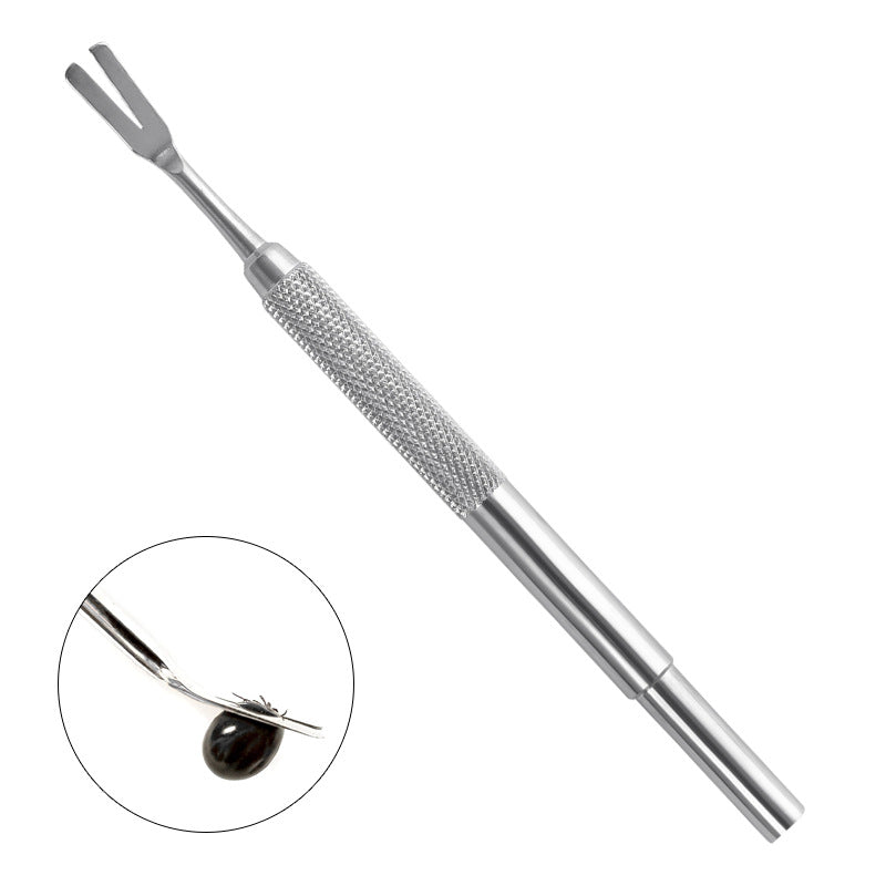 HKM-1022653 Professional Stainless Steel Tick Removal Tool for Cats and Dogs