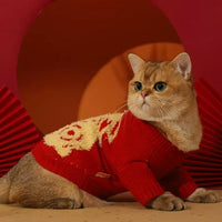 HKM-102291 Cozy Autumn and Winter Knitwear Sweaters for Kittens and Small Pets