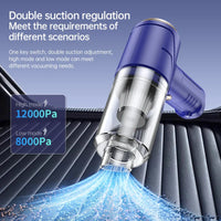 HKM-102291 High-Power Wireless Car Vacuum Cleaner with 16000PA Suction and Low Noise Design