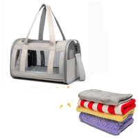 HKM-1023037 Portable Foldable Dog and Cat Backpack with Large Capacity and Optional Blanket or Mat