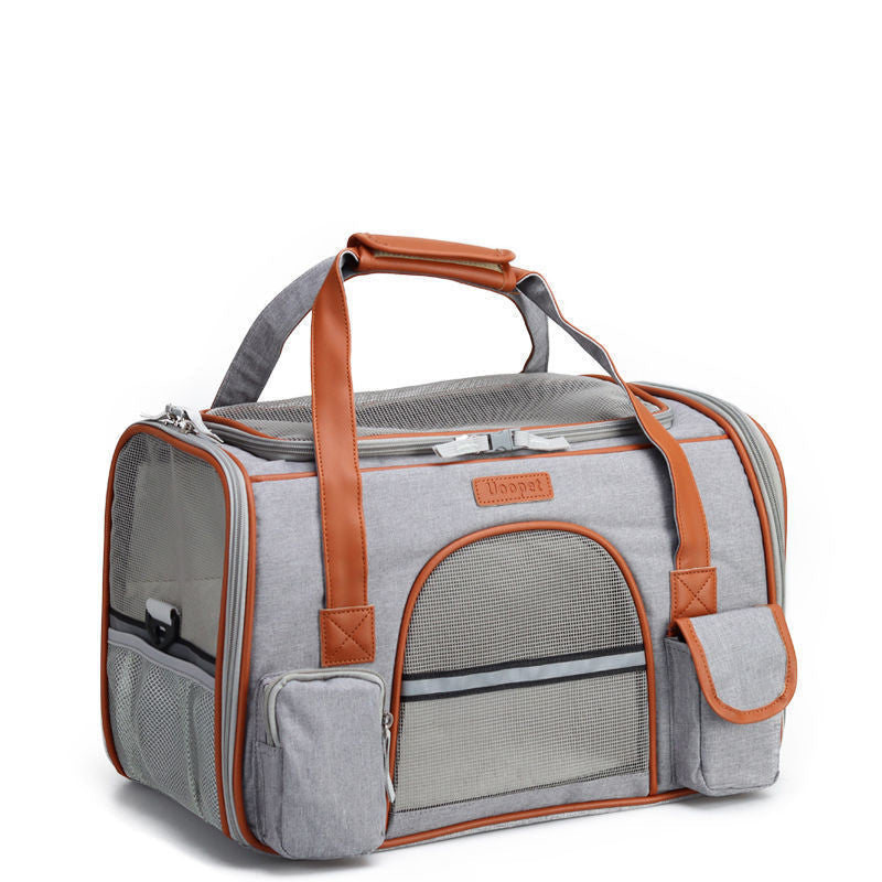 HKM-1023037 Portable Foldable Dog and Cat Backpack with Large Capacity and Optional Blanket or Mat