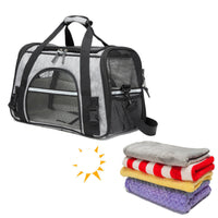 HKM-1023037 Portable Foldable Dog and Cat Backpack with Large Capacity and Optional Blanket or Mat
