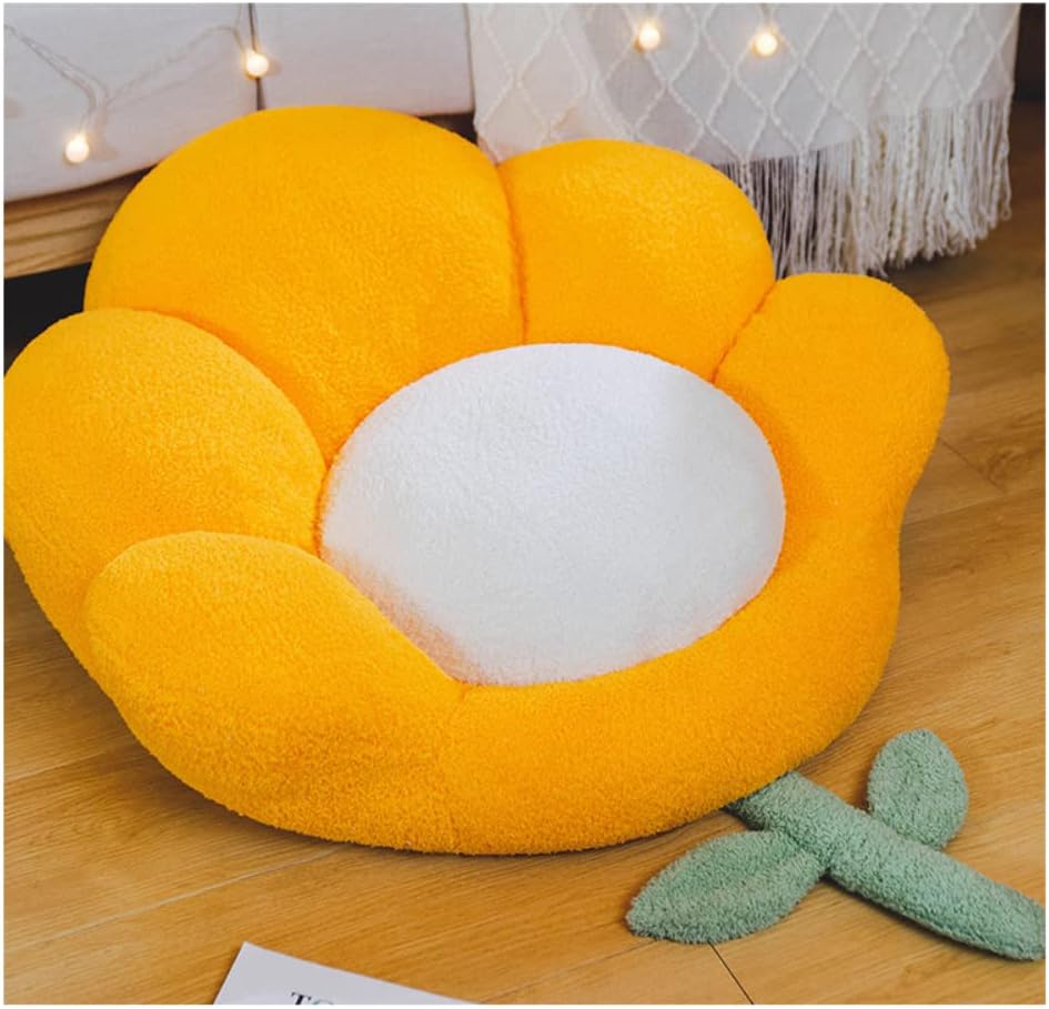 HKM-1024061 Flower-Shaped Soft Cat and Dog Nest Bed, Non-Slip Comfortable Cushion for Small Pets