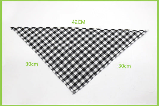 HKM-1024189 Scottish Cotton Triangle Scarf - Soft, Lightweight Fabric