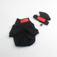 HKM-1024957 Casual Cotton Pet Shirt for Small and Medium Dogs in Black, White, Orange, Light Blue - Autumn/Winter Wear