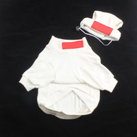 HKM-1024957 Casual Cotton Pet Shirt for Small and Medium Dogs in Black, White, Orange, Light Blue - Autumn/Winter Wear