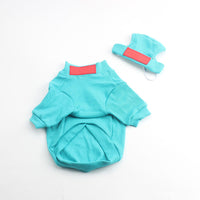 HKM-1024957 Casual Cotton Pet Shirt for Small and Medium Dogs in Black, White, Orange, Light Blue - Autumn/Winter Wear