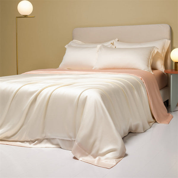 HKM-102547 Lenzing Tencel Quilt Sheets Set, Four-Piece Modern Bedding Collection, Multiple Sizes Available