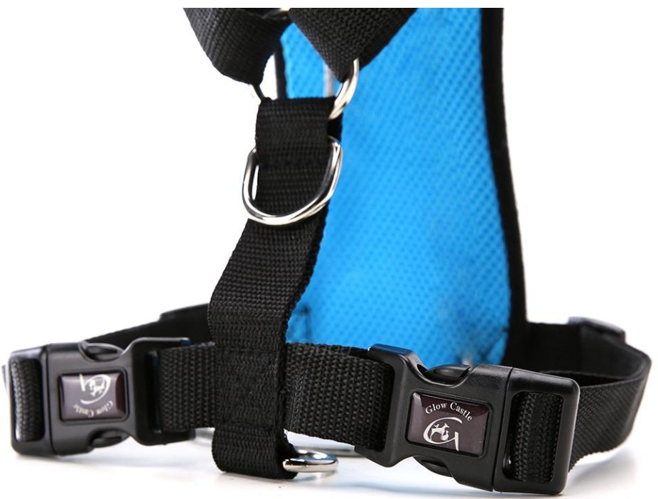 HKM-1025853 Breathable Mesh Dog Harness with Adjustable Chest Strap and Durable D-Ring