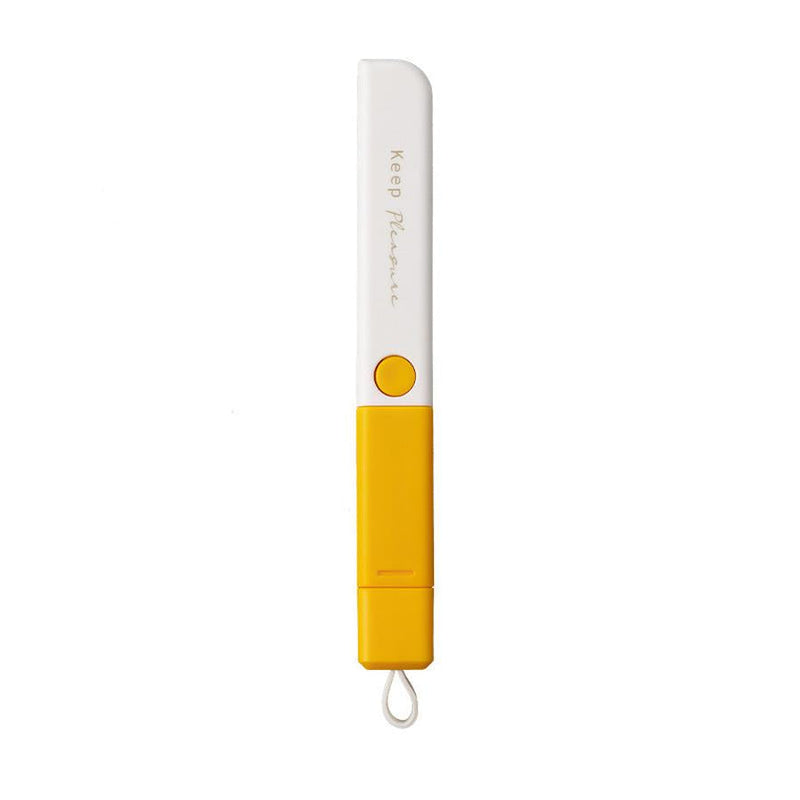 HKM-102611 Electrostatic Carry Clothes Hair Removal Brush - Compact Design in Yellow, Green, and Pink