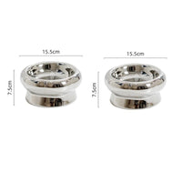 HKM-1026749 Tip-Proof Electroplated Ceramic Cat Bowl for Stable Feeding