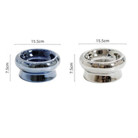 HKM-1026749 Tip-Proof Electroplated Ceramic Cat Bowl for Stable Feeding