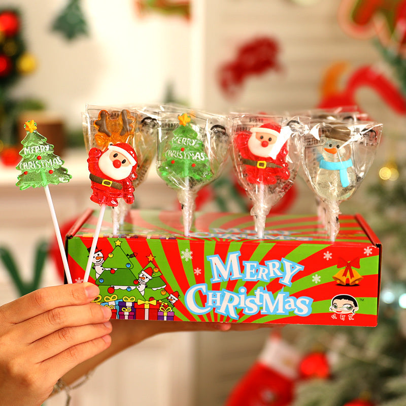 HKM-102675 Cute Christmas Candy Gift Box with Santa Claus Design - Perfect Holiday Treats