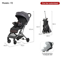 HKM-102739 Compact and Lightweight Folding Stroller for Babies, Ideal for Travel and Airplane Use