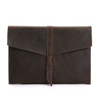 HKM-102803 Leather Retro iPad Cover for 11.6 to 15.4 Inch Models - Waterproof and Wear-Resistant