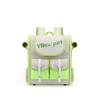 HKM-1028797 Portable Striped Pet Backpack - Breathable Oxford Design for Pets Up to 7.5 kg