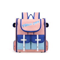 HKM-1028797 Portable Striped Pet Backpack - Breathable Oxford Design for Pets Up to 7.5 kg