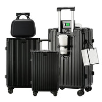 HKM-102931 Four-Piece Luggage Set with Anti-Lock Brake System – 14", 20", 24", 28" Suitcases