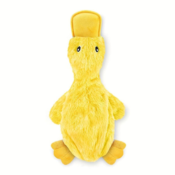 HKM-103059 Interactive Plush Dog Duck Toy for All Breeds - Squeaky, No-Stuffing Design for Chewing and Playing
