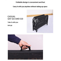 HKM-1030973 Portable Dog Iron Frame Mesh Camp Bed with Mattress - Available in Four Sizes