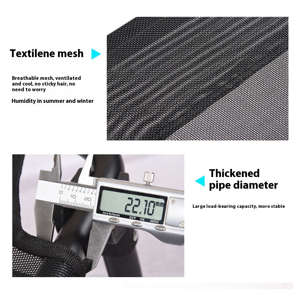 HKM-1030973 Portable Dog Iron Frame Mesh Camp Bed with Mattress - Available in Four Sizes