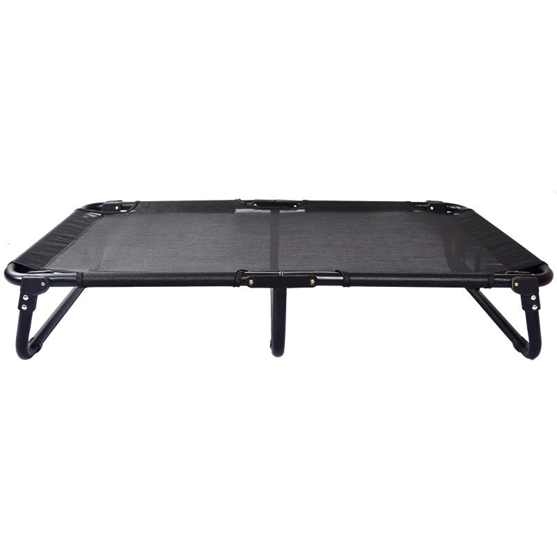 HKM-1030973 Portable Dog Iron Frame Mesh Camp Bed with Mattress - Available in Four Sizes