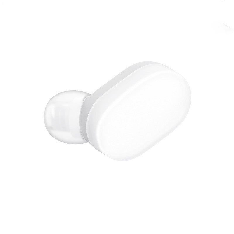 HKM-103187 Wireless Bluetooth Earbuds - Ultra-Small Stereo Sports Earplugs for Driving and Calls, White Color