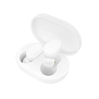 HKM-103187 Wireless Bluetooth Earbuds - Ultra-Small Stereo Sports Earplugs for Driving and Calls, White Color