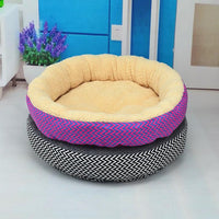 HKM-1032381 Reversible Pet Corrugated Seat Cushion - Canvas Cat and Dog Bed in Red, Blue, Gray
