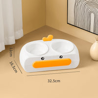 HKM-1032509 Cat Food and Water Bowl with Leak-Proof Design and Integrated Neck Protection ¨C Available in Colorful Options