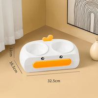 HKM-1032509 Cat Food and Water Bowl with Leak-Proof Design and Integrated Neck Protection ¨C Available in Colorful Options