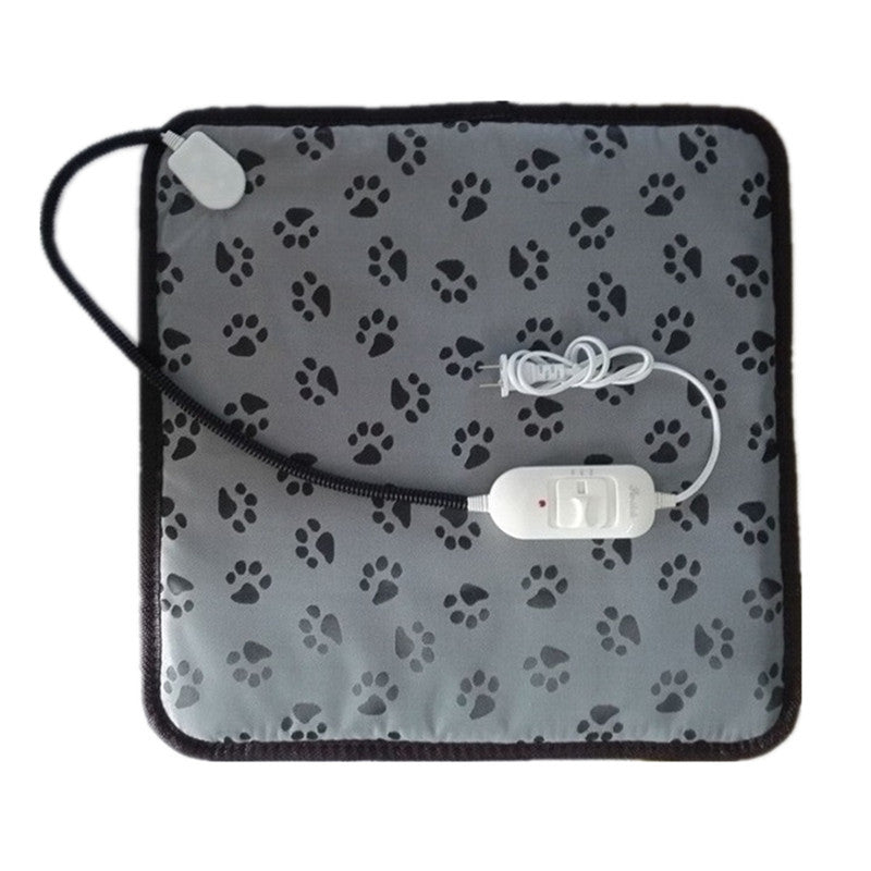 HKM-1034173 Electric Pet Heating Blanket 45cm x 45cm Adjustable Dual Temperature for Cats and Dogs