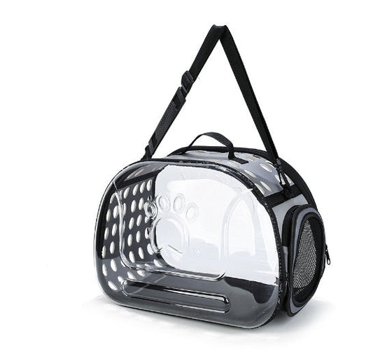 HKM-1034557 Transparent Cat Backpack for Pets - EVA Foam PU Leather, 35L Capacity, Available in Multiple Colors and Sizes