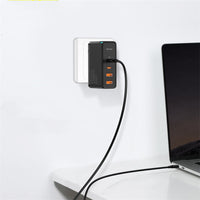 HKM-103571 Fast Charging Gallium Nitride Charger for Mobile Devices - Compact Black or White Design