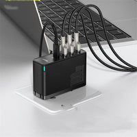 HKM-103571 Fast Charging Gallium Nitride Charger for Mobile Devices - Compact Black or White Design