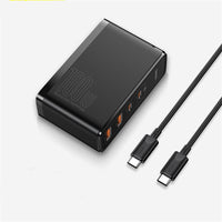 HKM-103571 Fast Charging Gallium Nitride Charger for Mobile Devices - Compact Black or White Design
